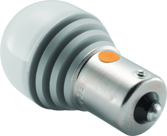 Kuryakyn Single Circuit Amber LED 1156 Bulb for turn signals and taillights, bright and long-lasting motorcycle lighting upgrade