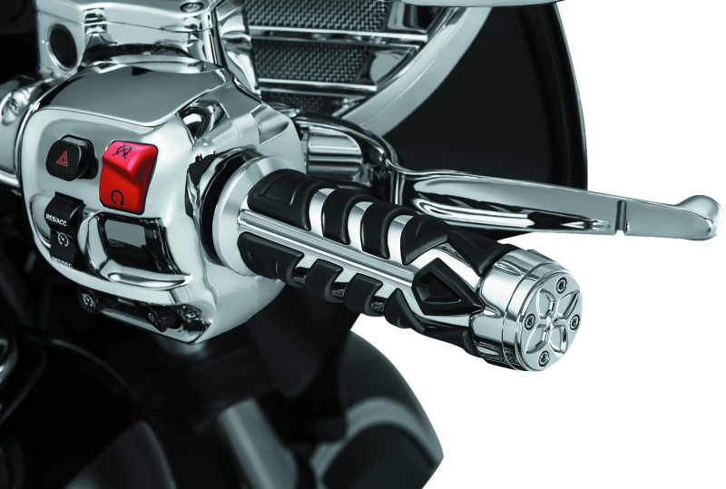 Kuryakyn, Kuryakyn Spear Grips for 2014-2017 Indian Motorcycles Chrome Part 5635