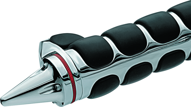 Kuryakyn Stiletto End Caps Chrome, motorcycle handlebar accessories, shiny chrome finish, part #6249