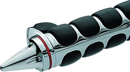 Kuryakyn Stiletto End Caps Chrome, motorcycle handlebar accessories, shiny chrome finish, part #6249