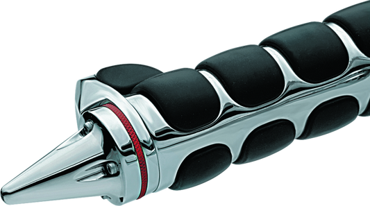 Kuryakyn Stiletto End Caps Chrome, motorcycle handlebar accessories, shiny chrome finish, part #6249