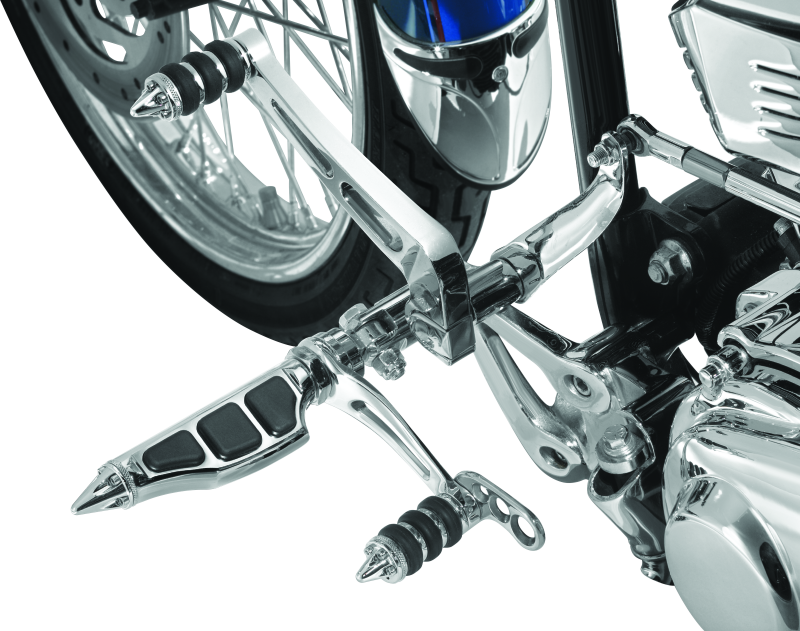 Kuryakyn Stiletto shift peg in chrome with aggressive styling and durable die-cast construction for motorcycle gear.