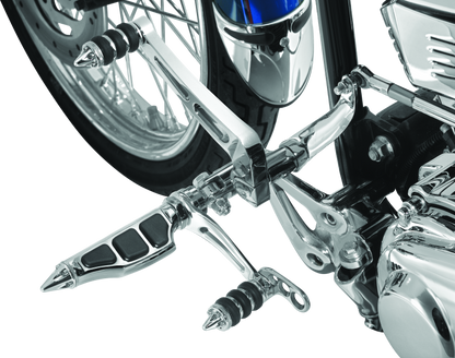 Kuryakyn Stiletto shift peg in chrome with aggressive styling and durable die-cast construction for motorcycle gear.