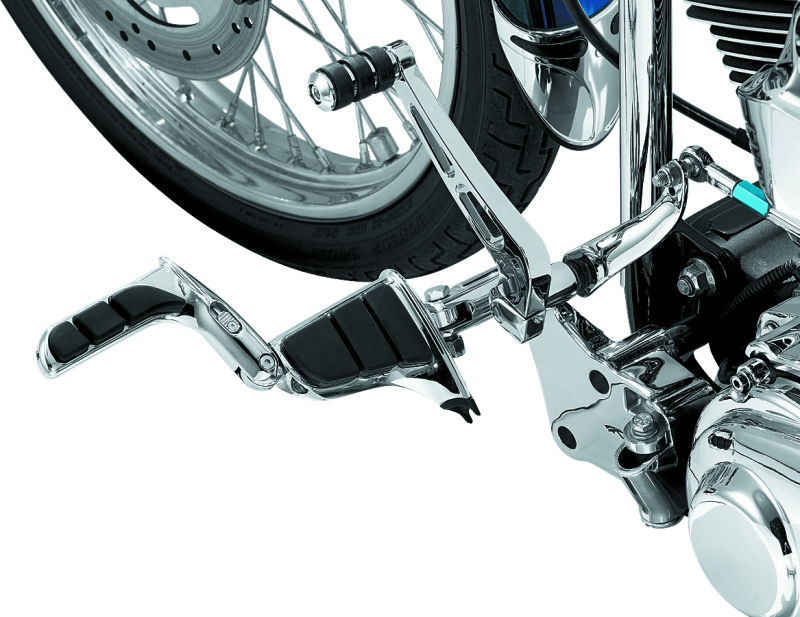 Kuryakyn Swingwing Peg with Male Mount Adapter in chrome for motorcycle rider foot pegs and footrest accessories