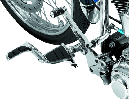 Kuryakyn Swingwing Peg with Male Mount Adapter in chrome for motorcycle rider foot pegs and footrest accessories