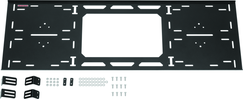 Kuryakyn Takrak headache rack installed on Polaris Ranger 1000 (2020-2021), black metal construction with mounting brackets.