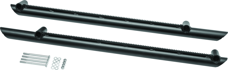 Kuryakyn Takrak Nerf Bars for Polaris Ranger 1000 in black powder-coated steel, side protection for off-road vehicles