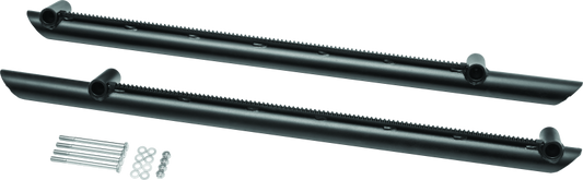 Kuryakyn Takrak Nerf Bars for Polaris Ranger 1000 in black powder-coated steel, side protection for off-road vehicles