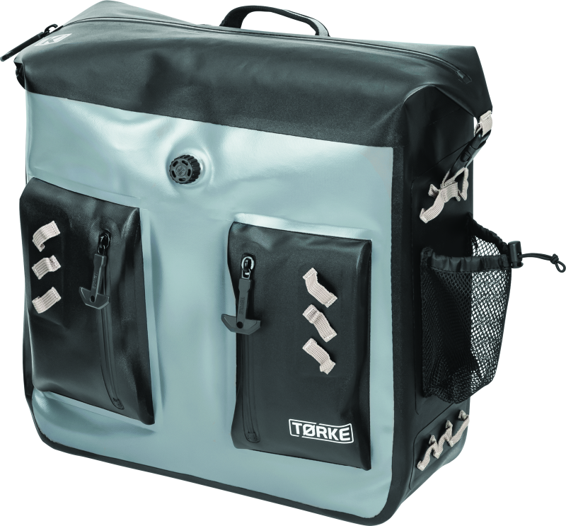 Kuryakyn Torke 24L Solo Dry Pannier waterproof motorcycle storage bag with external pockets and removable support structure.