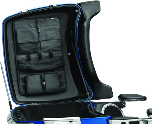 Kuryakyn, Kuryakyn Tour-Pak Lid Organizer with Secure Snap Tabs and MOLLE Tool Roll - Black