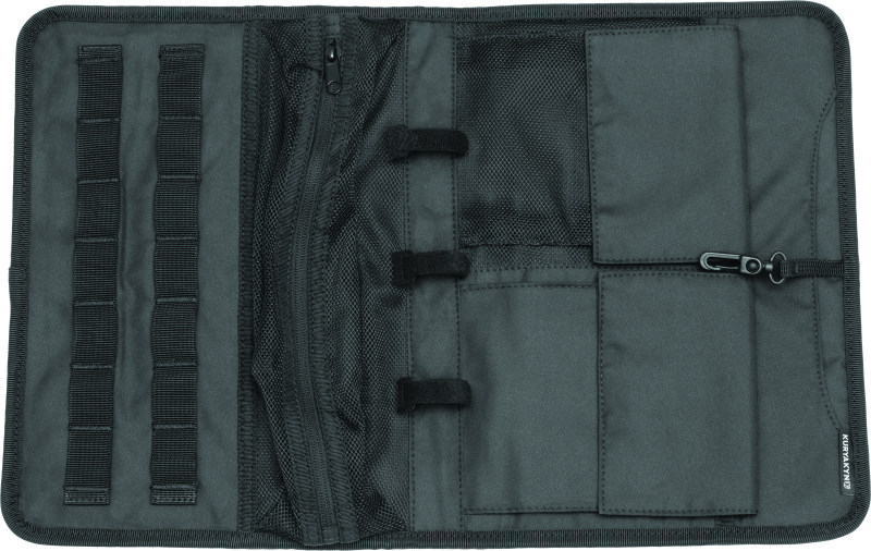 Kuryakyn, Kuryakyn Tour-Pak Lid Organizer with Secure Snap Tabs and MOLLE Tool Roll - Black