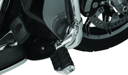 Kuryakyn Tour-Tech cruise mounts with 4-inch arm for powersports vehicles, showing the sturdy mounting hardware and design