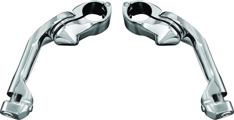 Kuryakyn Tour-Tech Cruise Mounts with 6-inch arm for powersports, showing the durable mount and adjustable arm for motorcycle handlebars.