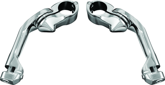 Kuryakyn Tour-Tech Cruise Mounts with 6-inch arm for powersports, showing the durable mount and adjustable arm for motorcycle handlebars.
