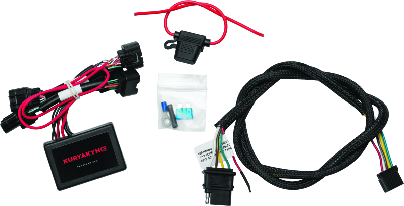 Kuryakyn 5-wire trailer wiring kit for Honda Gold Wing GL1800 2018-2022, showing the wiring connectors and components.