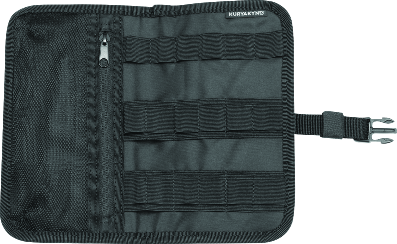 Kuryakyn trunk lid organizer for Honda Gold Wing 2001-2005, mounted on trunk lid with compartments for storage.