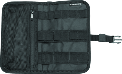 Kuryakyn trunk lid organizer for Honda Gold Wing 2001-2005, mounted on trunk lid with compartments for storage.