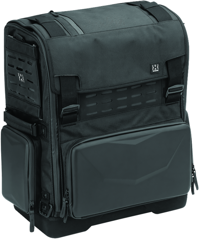 Kuryakyn Xkursion XS Odyssey motorcycle luggage bag with durable black material and adjustable straps, part #5222.