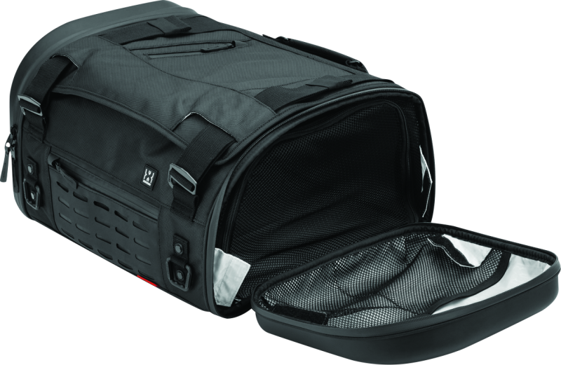 Kuryakyn Xkursion XS Steward Roll Bag for powersports vehicles, compact storage bag with durable material and multiple compartments.