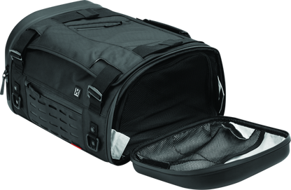 Kuryakyn Xkursion XS Steward Roll Bag for powersports vehicles, compact storage bag with durable material and multiple compartments.