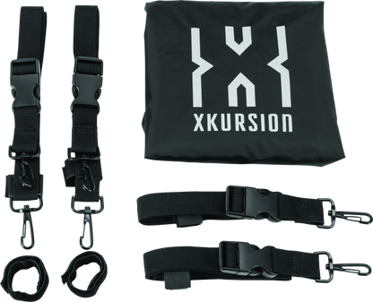 Kuryakyn Xkursion XS Steward Roll Bag for powersports vehicles, compact storage bag with durable material and adjustable straps.