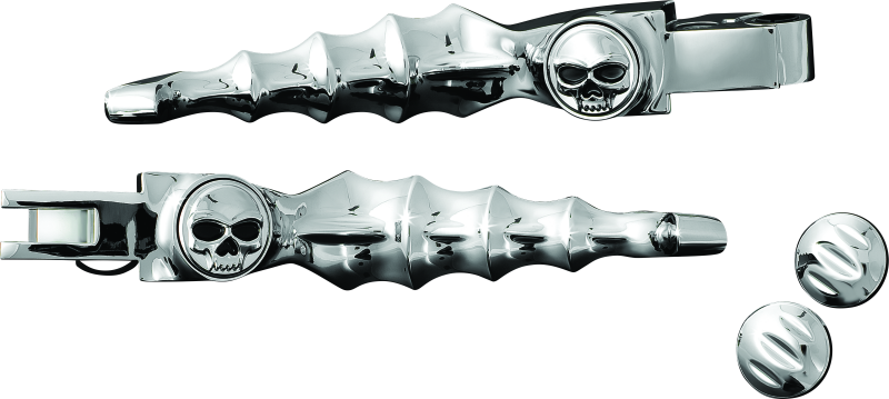 Kuryakyn, Kuryakyn Zombie Levers 96-Up Cable Chrome for Harley-Davidson - Model Part 1047