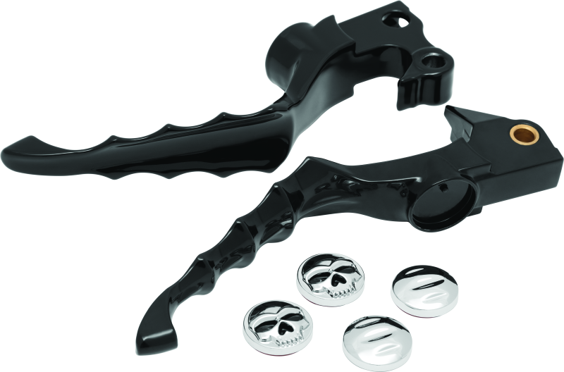 Kuryakyn, Kuryakyn Zombie Levers for 2004-2013 Harley-Davidson XL Models in Gloss Black