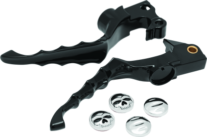 Kuryakyn, Kuryakyn Zombie Levers for 2004-2013 Harley-Davidson XL Models in Gloss Black