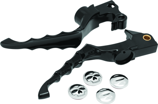 Kuryakyn, Kuryakyn Zombie Levers for 2004-2013 Harley-Davidson XL Models in Gloss Black