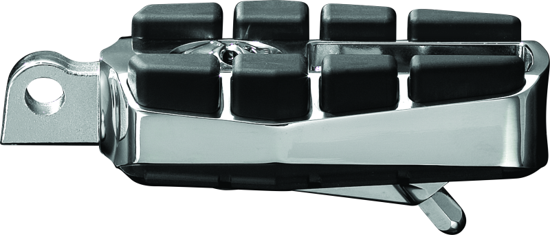 Kuryakyn Zombie Pegs with Male Mount in chrome, stylish and durable motorcycle foot pegs for enhanced rider comfort and style.