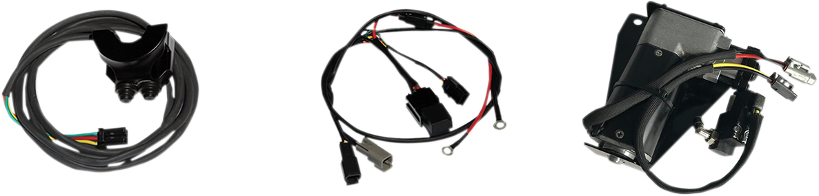 Legend Suspension Air-A M-Eight Softail air suspension system showing adjustable components and air bags for motorcycle comfort and stability.