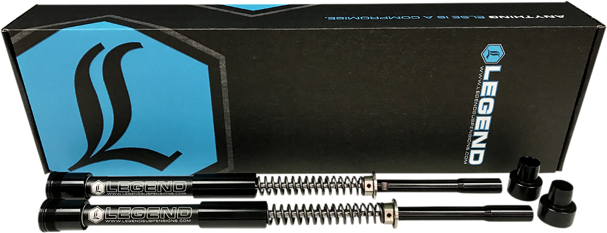 Legend Suspension AXEO23 front end suspension for FLH models with 23-inch wheels, designed for 2014-2016 Harley-Davidson.