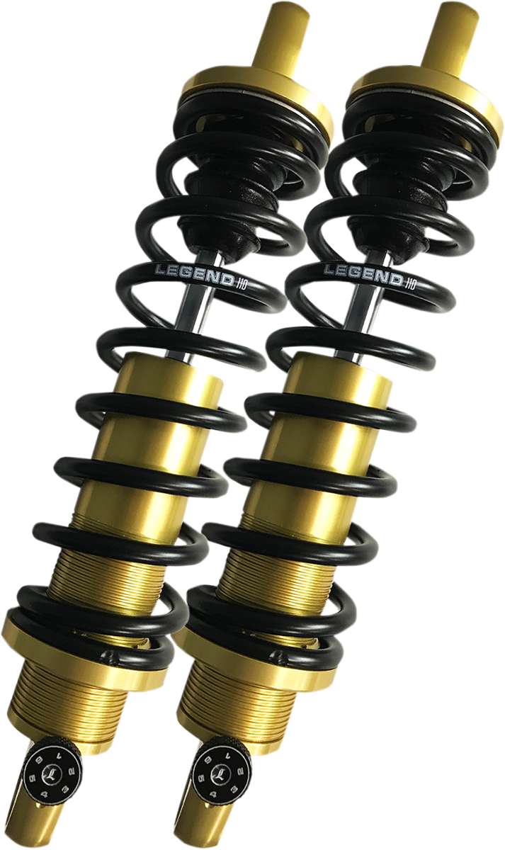 Legend Suspension REVO-A adjustable XL coil suspension in gold, 12 inches, durable shock absorber for off-road vehicles.