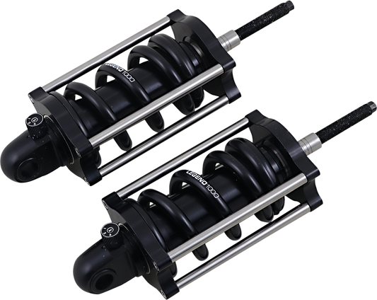 Legend Suspension Revo-A shock absorber, 12.25-inch heavy-duty coil for 2000-2017 Softail motorcycles, durable suspension component.