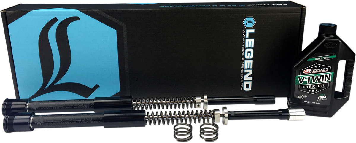 LEGEND SUSPENSION, LEGEND SUSPENSION Standard AXEO Front Suspension System for Harley-Davidson FXD/FXDL/FXDB/FXDC 49mm Part 0414-0512