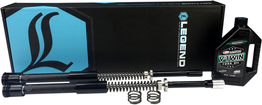 LEGEND SUSPENSION, LEGEND SUSPENSION Standard AXEO Front Suspension System for Harley-Davidson FXD/FXDL/FXDB/FXDC 49mm Part 0414-0512