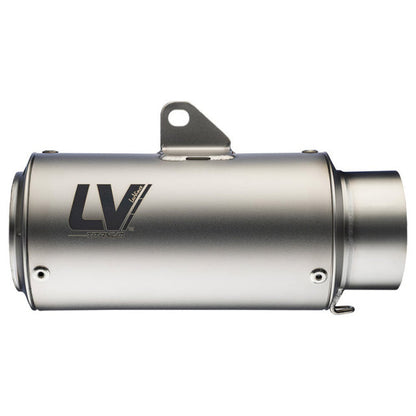 Leovince LV Corsa Titanium slip-on exhaust for Yamaha YZF-R6 2006-2020, showcasing sleek titanium finish and exhaust pipe design.