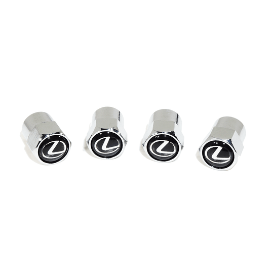 Chrome Valve Stem Tire Caps, Style: Lexus - Howling Moto