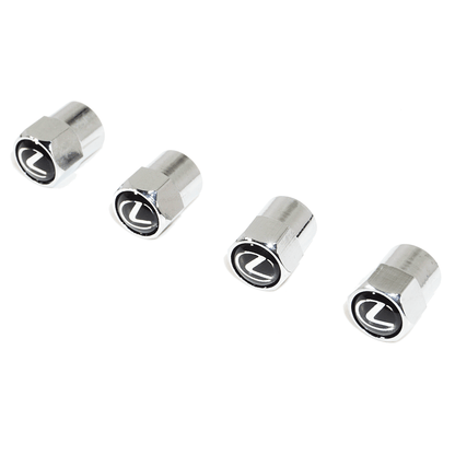 Chrome Valve Stem Tire Caps, Style: Lexus - Howling Moto