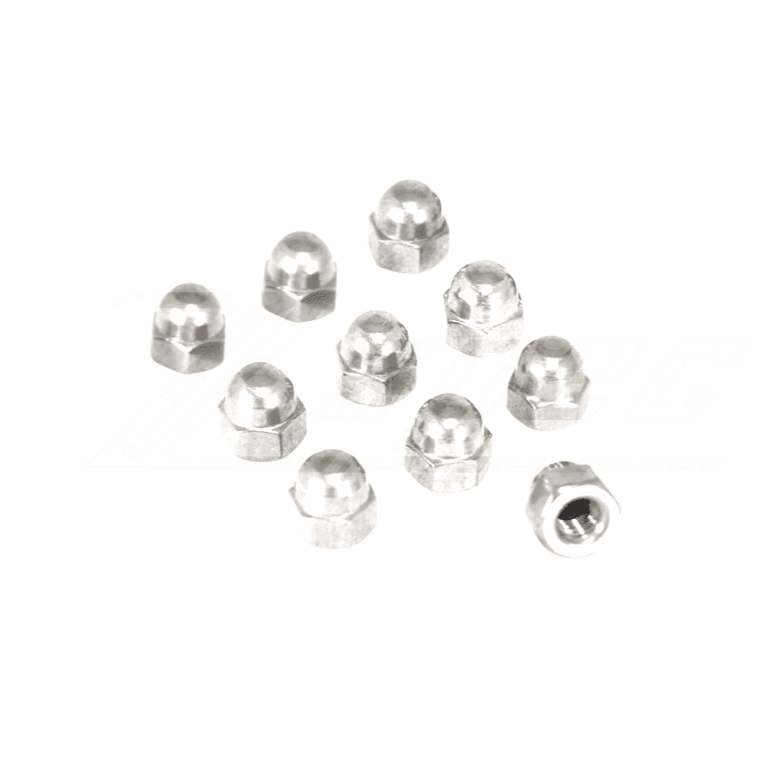 ZSPEC M4-0.7 Acorn Nuts, SUS304 Stainless Steel, 10-Pack - Howling Moto