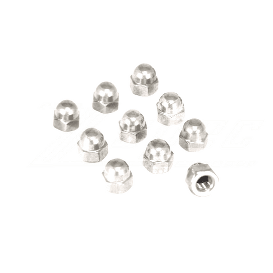 ZSPEC M4-0.7 Acorn Nuts, SUS304 Stainless Steel, 10-Pack - Howling Moto