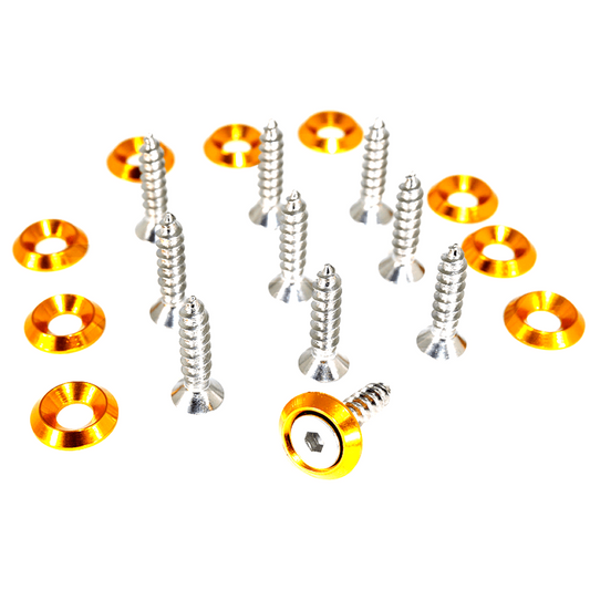 ZSPEC M5x20mm Coarse Fasteners w/Colored Washers, 10-Pack - Howling Moto