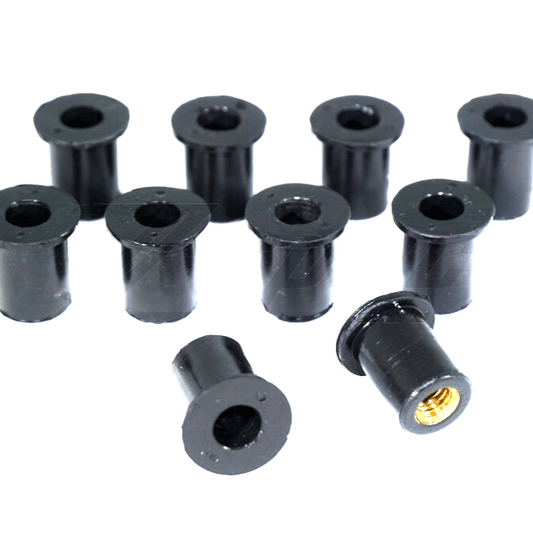 ZSPEC M5 Silicone-Rubber Well Nuts for Body Kits and Flares using M5-0.8, 10-Pack - Howling Moto