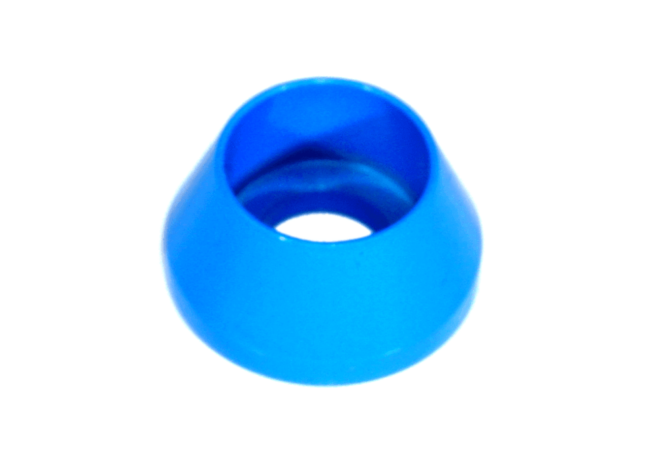 ZSPEC M6 Angled Cup Finish Washers for SHSC Socket-Cap Fasteners, Billet, 10-Pack - Howling Moto