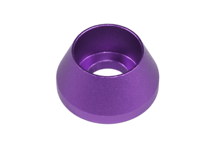 ZSPEC M6 Angled Cup Finish Washers for SHSC Socket-Cap Fasteners, Billet, 10-Pack - Howling Moto