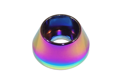ZSPEC M6 Angled Cup Finish Washers for SHSC Socket-Cap Fasteners, Billet, 10-Pack - Howling Moto