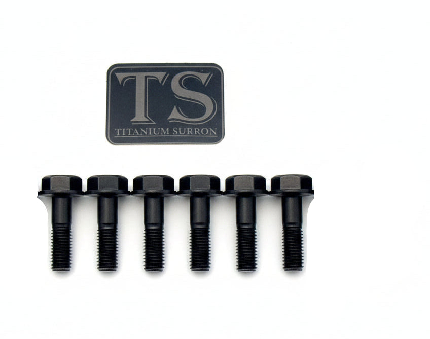 Titanium Surron Altis Sigma drivetrain cover titanium bolt kit with M8x30mm or M8x35mm hex flange titanium bolts in grade 5 titanium.