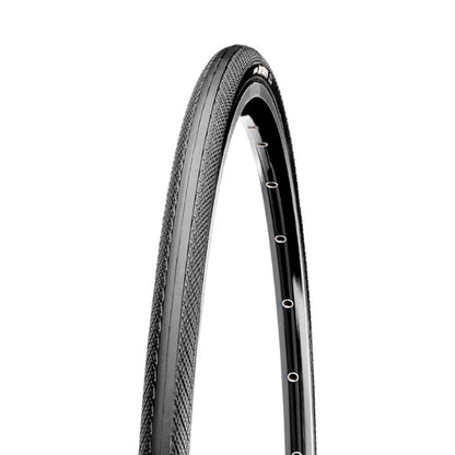 Hycline Maxxis Dolomites 700x25C road bike tire with tread pattern, designed for endurance and performance on paved roads.