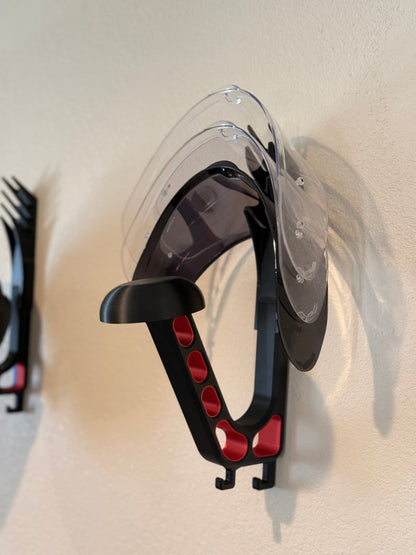 Helmet Visor Holder (Wall-Mount Add-On ONLY) - Howling Moto