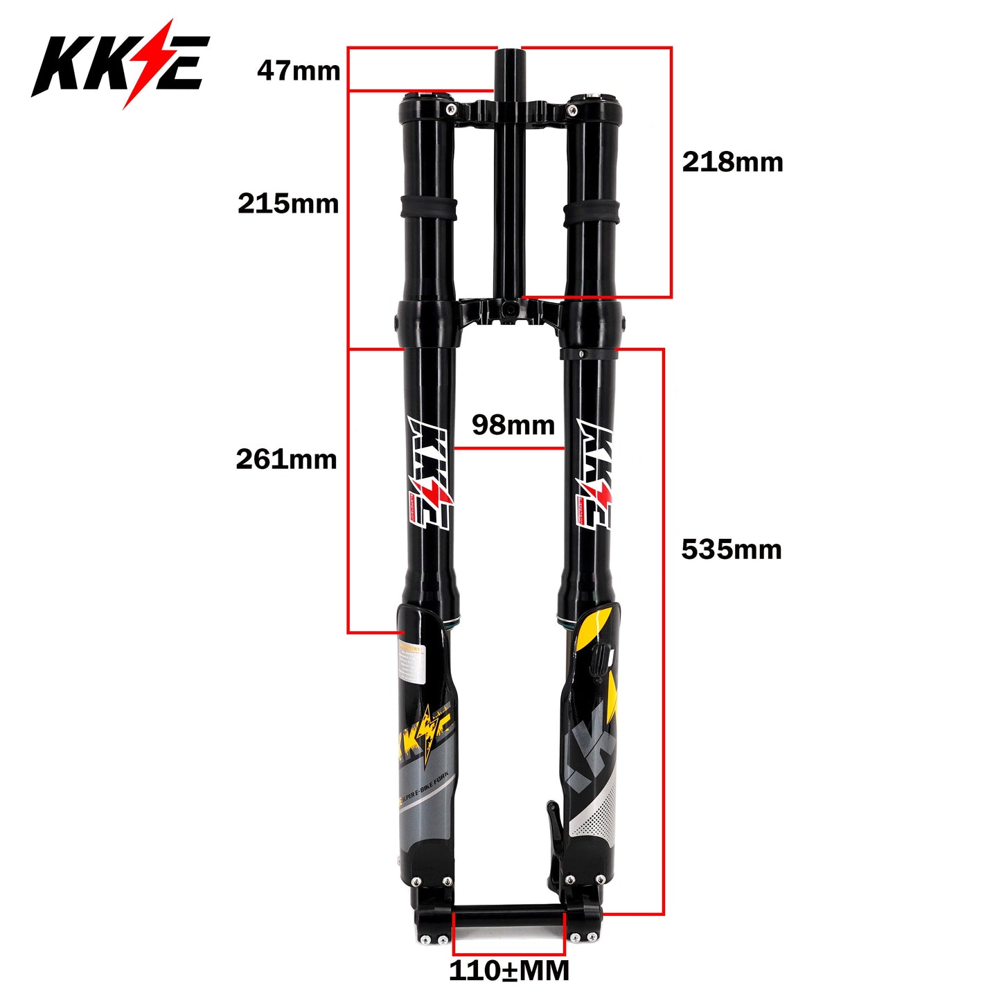 KKE 37MM Aluminum Front Fork Suspension Kit Fit SURRON Light Bee, E-Ride Pro-SS, Talaria Sting MX3/MX4/R (Collective) - Howling Moto